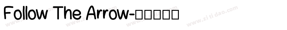 Follow The Arrow字体转换